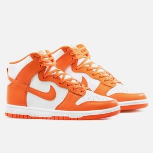 Nike Orange and White Athletic Shoes